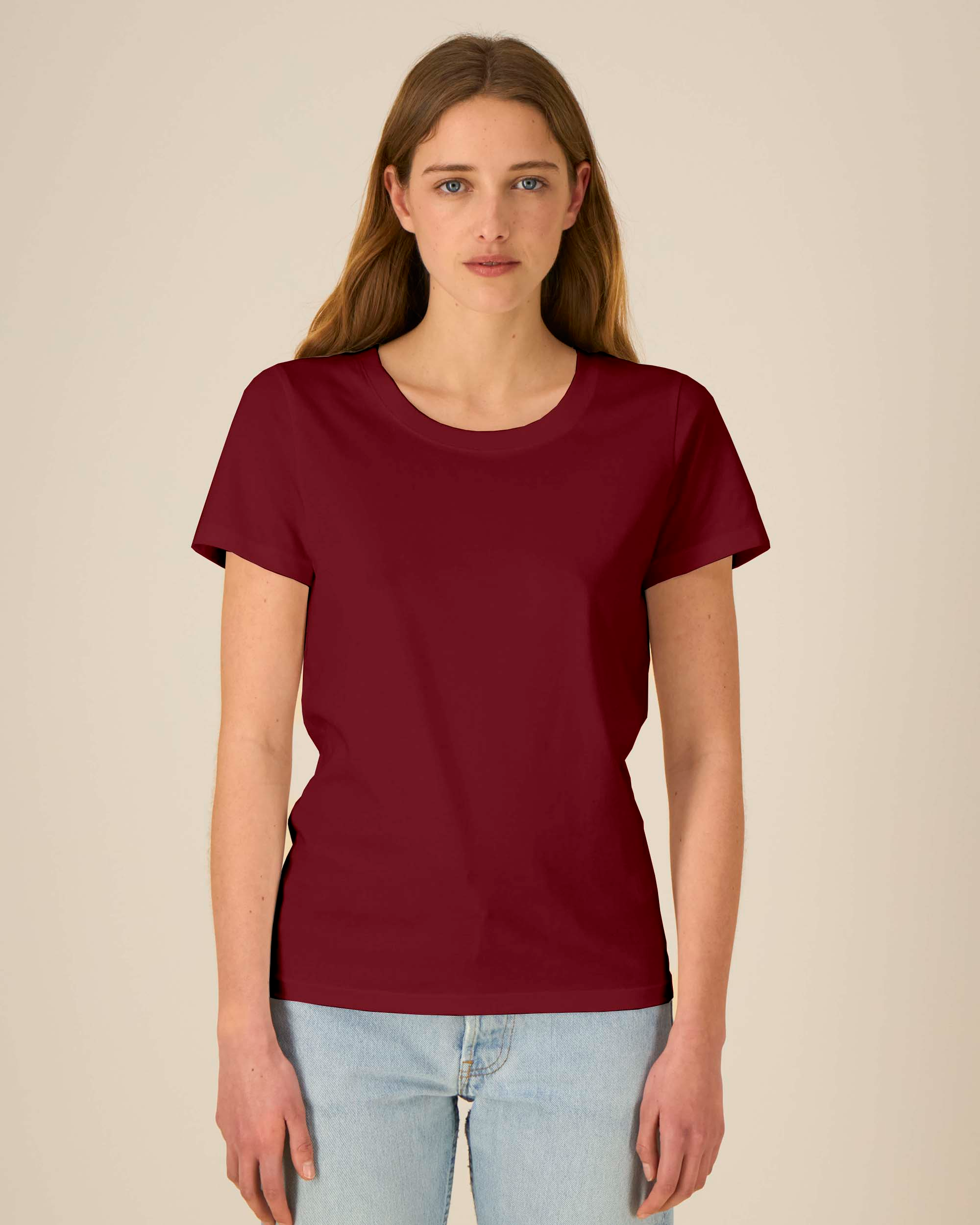 T-shirt, kvinder medium fit